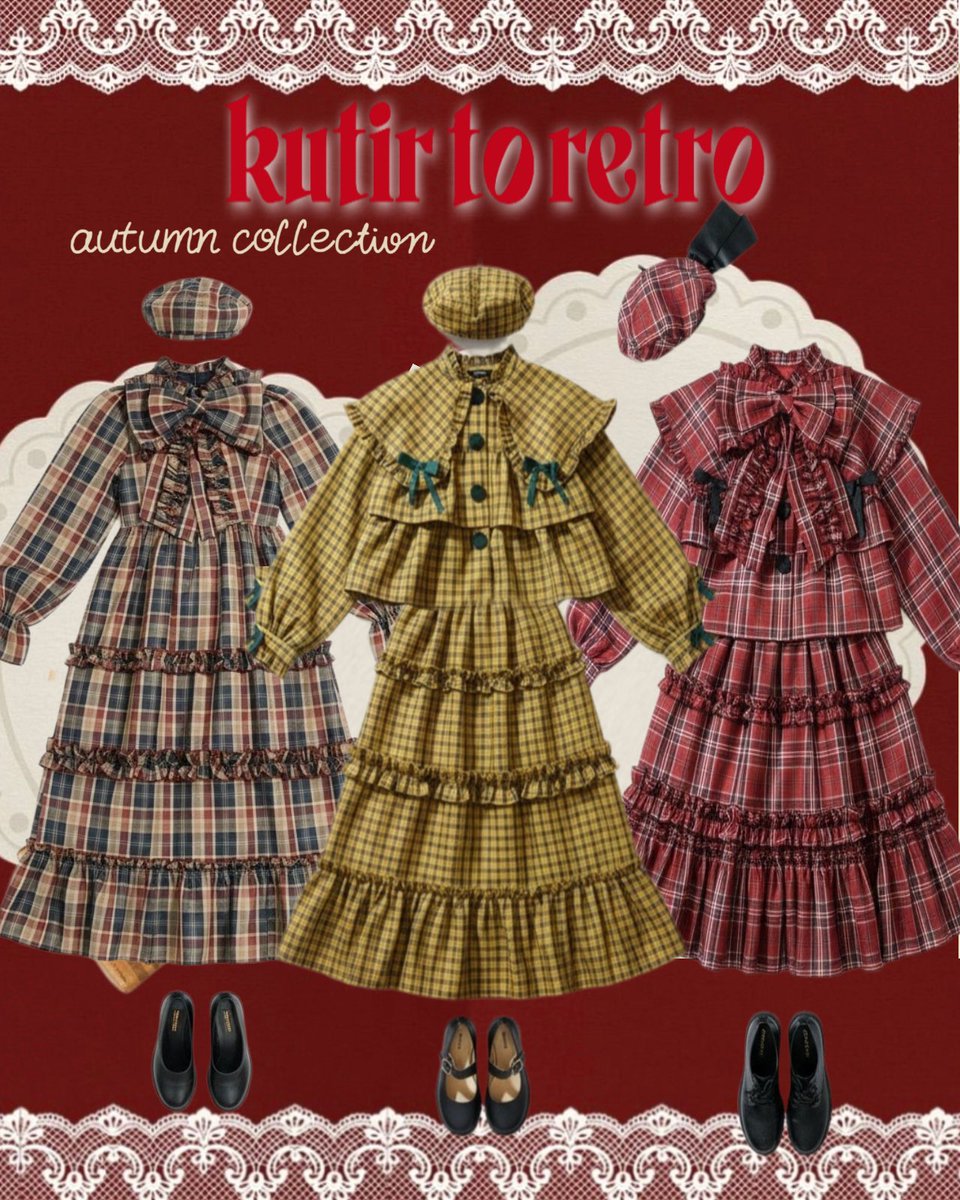 kutir_retro's tweet photo. ୨୧⏔⏔♡⏔⏔୨୧୨୧⏔⏔♡⏔⏔୨୧୨୧⏔⏔♡⏔
　カラバリ豊富なとっておきチェックワンピ
推し活やおそろコーデしても絶対かわいい
　　🍂秋にぴったりなポップなお洋服🍂
　　　　　　　9.27 release🎀
୨୧⏔⏔♡⏔⏔୨୧୨୧⏔⏔♡⏔⏔୨୧୨୧⏔⏔♡⏔ https://t.co/O0AVZycpE3