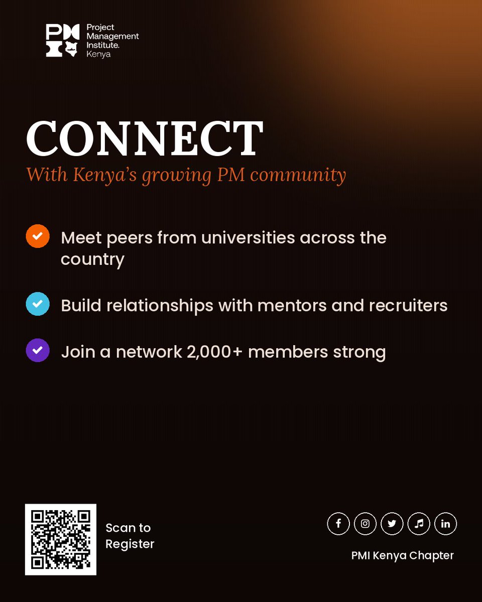 Pmi_Ke's tweet photo. Why the PMI Kenya Youth Summit? 🤔

✅ It's free  
✅ Learn from the best
✅ Connect with Kenya's growing PM community
✅ Kickstart your career

Register now: https://t.co/md7TNOQm5M 

#PMIKenya #YouthDeliverNEXT #PMIKenyaYouthSummit #YouthInProjects https://t.co/4XT4LMOt8b https://t.co/LN5uVhl7qm