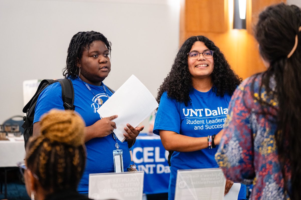 UNTDallas's tweet photo. Career Week at #UNTDallas was one for the books!

From making connections to exploring career opportunities, our Trailblazers showed up ready to take the next step toward their futures.

Check out more photos from Career Week and relive some of the highlights! #BlazeYourTrail https://t.co/DLdqzF9AhH