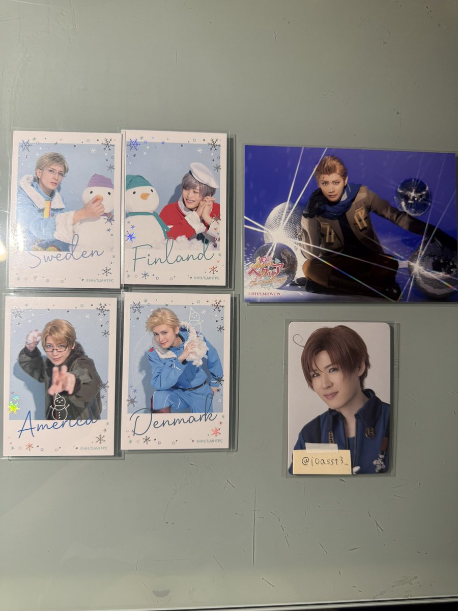 i0asst3_'s tweet photo. 《交換・譲渡》ヘタリア ヘタミュ グッズ

譲:独、米、仏、加、蘭、芬、丁、典

求:同種・異種の英、北伊、南伊 or 定価+送料

※かぷっこは北伊を求めてます。 ぱしゃこれ1枚90円程で考えています。 郵送のみ。
検索から気軽にお声がけ下さい🙇🏻‍♀️ https://t.co/ZKcvAAuxRI