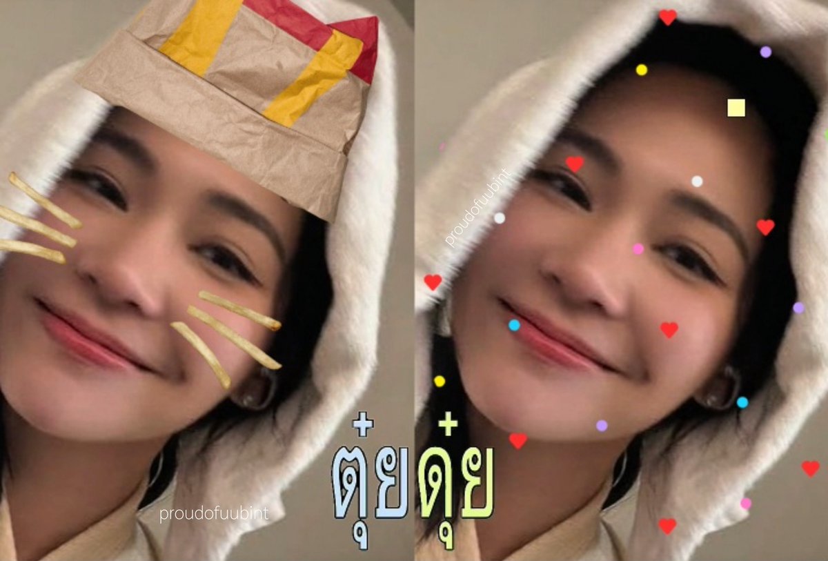 proudofuubint's tweet photo. ⠀⠀⠀⠀ ֗⠀🍟⠀.⠀#bintsireethorn⠀ ֗⠀🐰🪽⠀𓈒 https://t.co/aOdsamhIRl