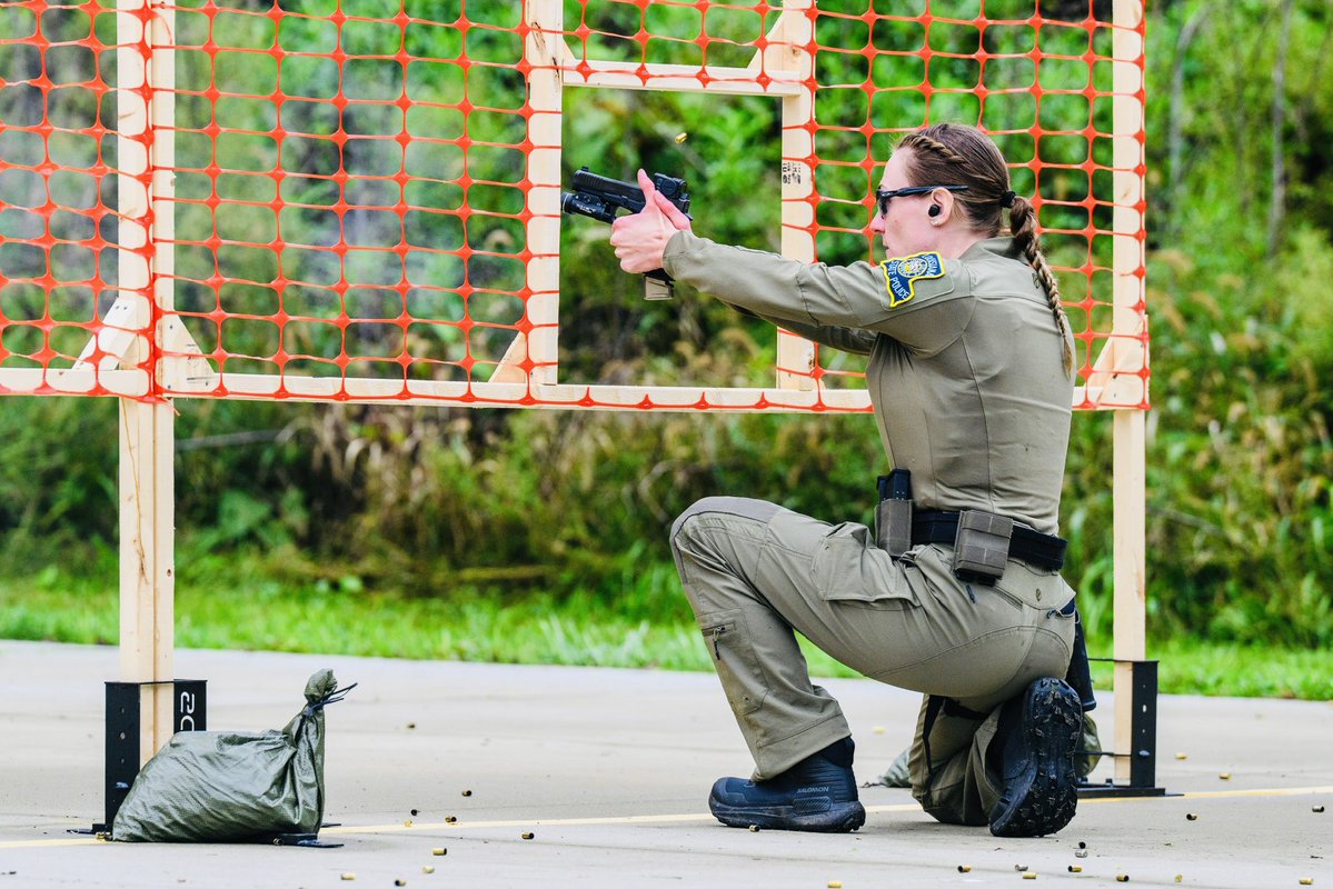 LAStatePolice's tweet photo. Troopers LeAnn Hodges and Silas Axsom proudly represented LSP at the National Top Trooper Competition in Ohio this week! They showed grit, professionalism, and tremendous heart. Join us in recognizing their hard work and dedication! https://t.co/Vdk5XwFMpP