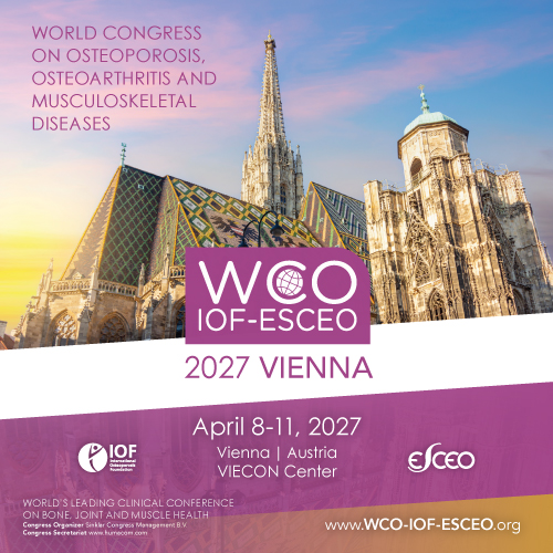 iofbonehealth's tweet photo. There is still time to submit your application to organize a one-hour Non-Sponsored Symposium (NSS) during the WCO-IOF-ESCEO 2027 Congress in Vienna.

👉 Full details here: https://t.co/ABGCfgnC7L

Applications are open until 27 November 2026.

#WCO2027 #Osteoporosis #MusculoskeletalHealth #BoneHealth #MedicalResearch
