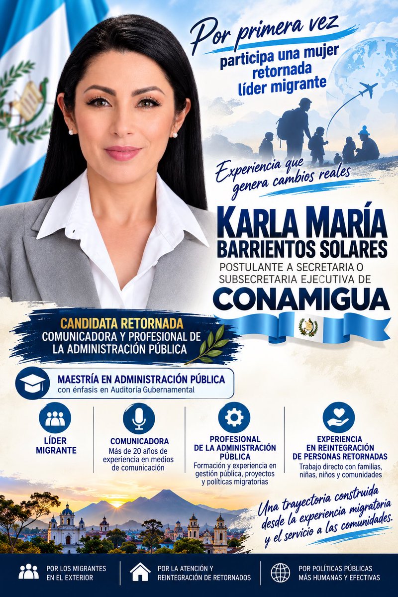 KARLABASO's tweet photo. Hoy doy un paso al frente para servir y representar a nuestra comunidad migrante. Por primera vez, una mujer retornada y activista migrante participa en este proceso.
#KarlaBaso #MujerRetornada #ActivistaMigrante #ComunidadMigrante #MigrantesGuatemaltecos #Retornados #CONAMIGUA https://t.co/0tVrslUpd4