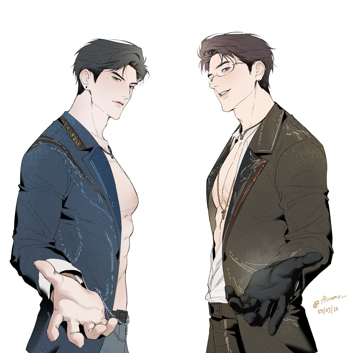 Aurumu_'s tweet photo. Left or right?
#Zayne #Caleb https://t.co/zU9imlXAmP