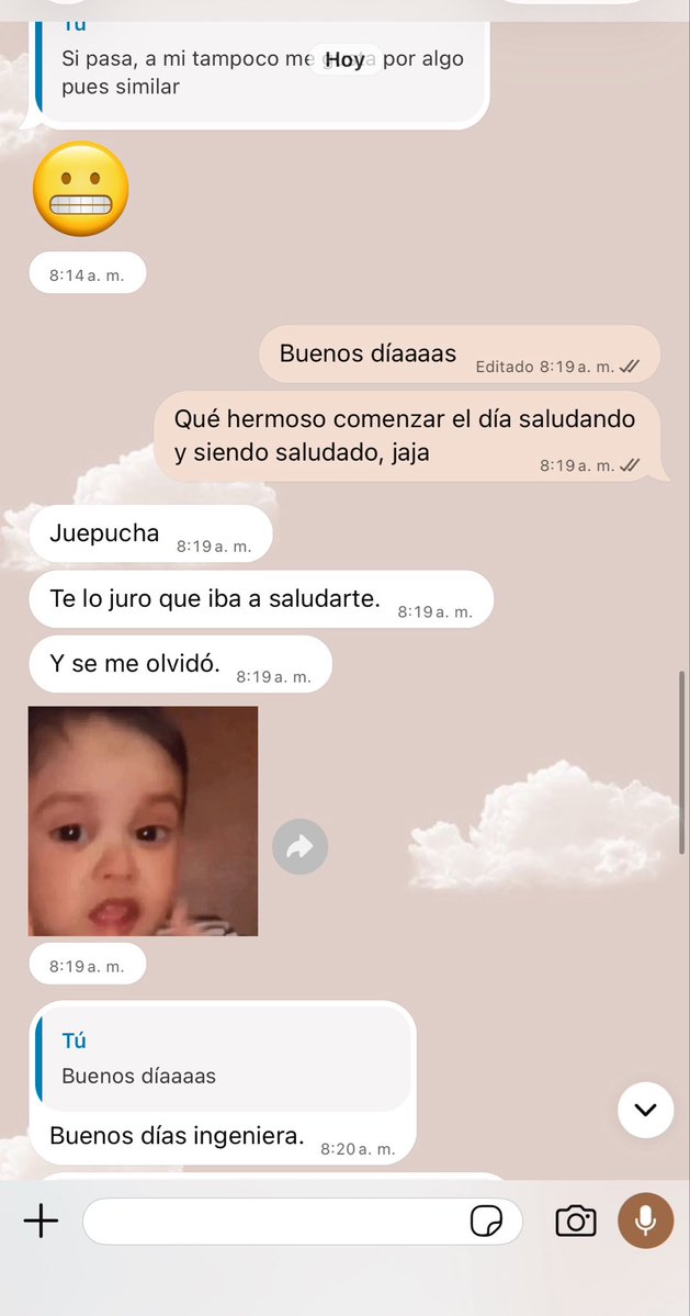 LorenaCamargoF's tweet photo. Amo que me conozcan tan bien que sepan que jodo cuando no saludan. https://t.co/dEdwDIyshH