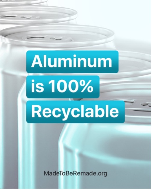 AmeriBev's tweet photo. Did you know aluminum is 100% recyclable? That means our beverage cans can be remade into new ones and stay out of landfills and the environment.

More at https://t.co/VMgDdfVFal https://t.co/OHvkhH10JH