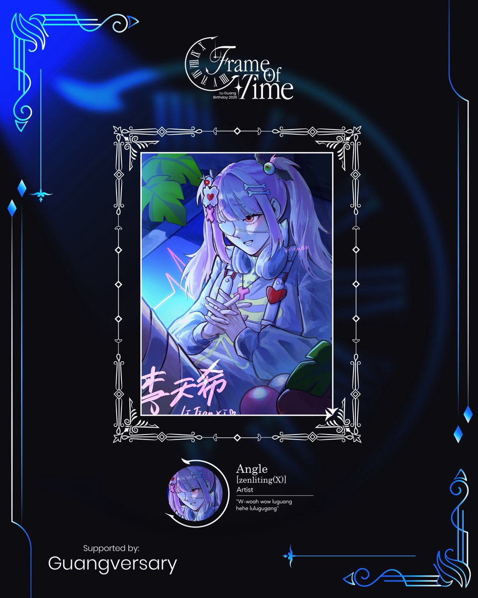 guangversary's tweet photo. ✦ Artists of Frame @1kafu18151k & @zenliting ✶⋆.˚
#FrameOfTime
#guangversary26 https://t.co/tUfqNWnWYY