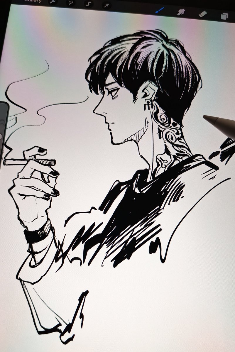 Ryuukun27's tweet photo. I don't know what I'm doing at this point.
I want to put more energy on my sketches, but... too lazy tho
#sketch #digitalartㅤ https://t.co/8DNNmr6Ij2
