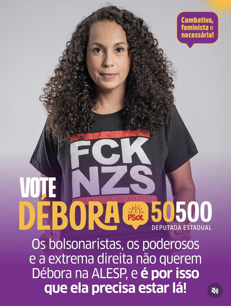 pedrozath's tweet photo. @Mialarien_ Vai de @deborapsol 50500 que não tem erro. Comunista, combativa, contra 6x1, bets, Tarcísio, teto de gastos, etc. https://t.co/1BP89VqaqM