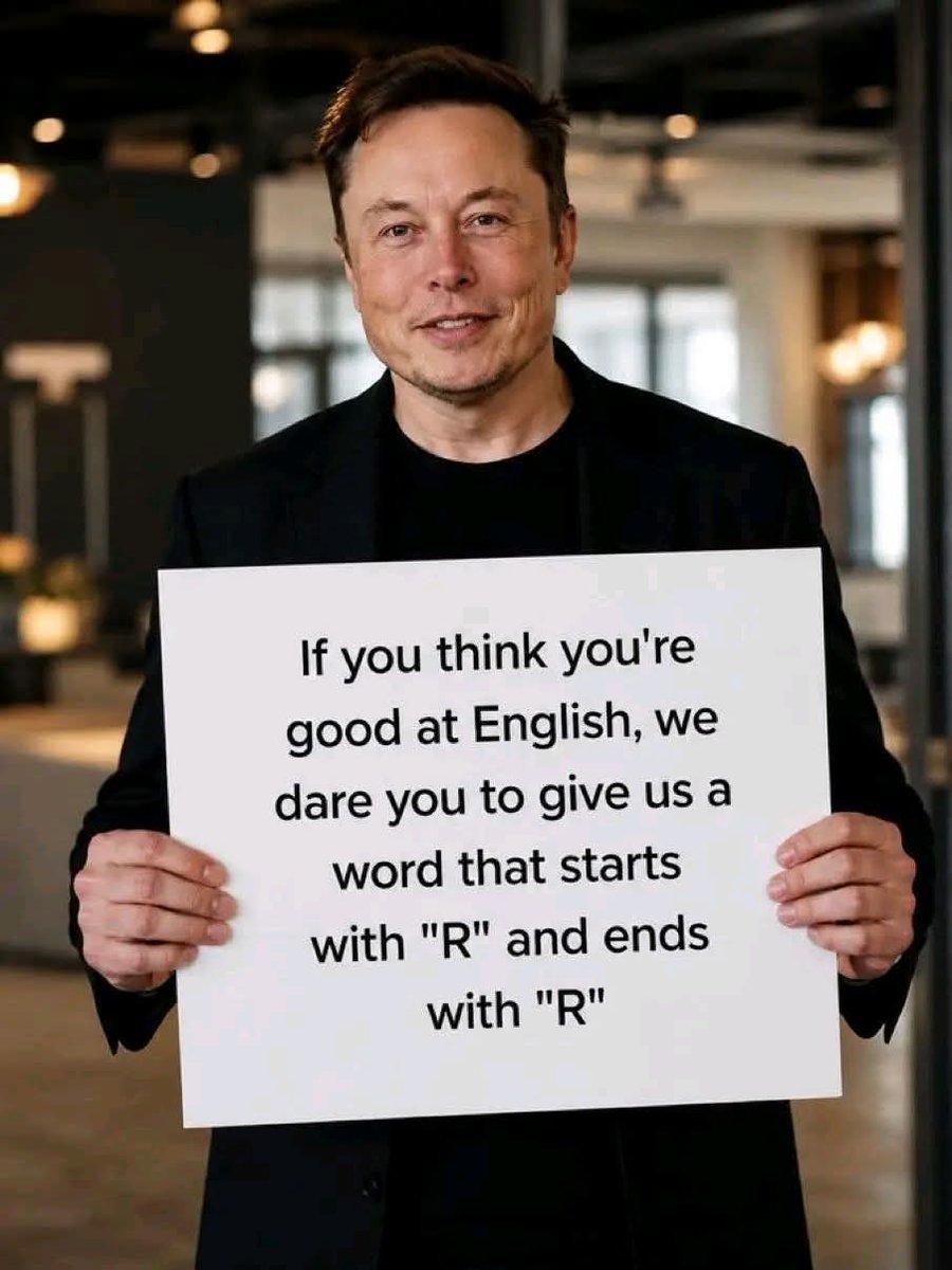 _VoiceofAmerica's tweet photo. 🧠🔥 Only real English masters can solve this challenge 😭

Elon Musk thinks 90% of people will fail 👀⚡

Can YOU answer it correctly? 👇 https://t.co/dirJ6eU7QT