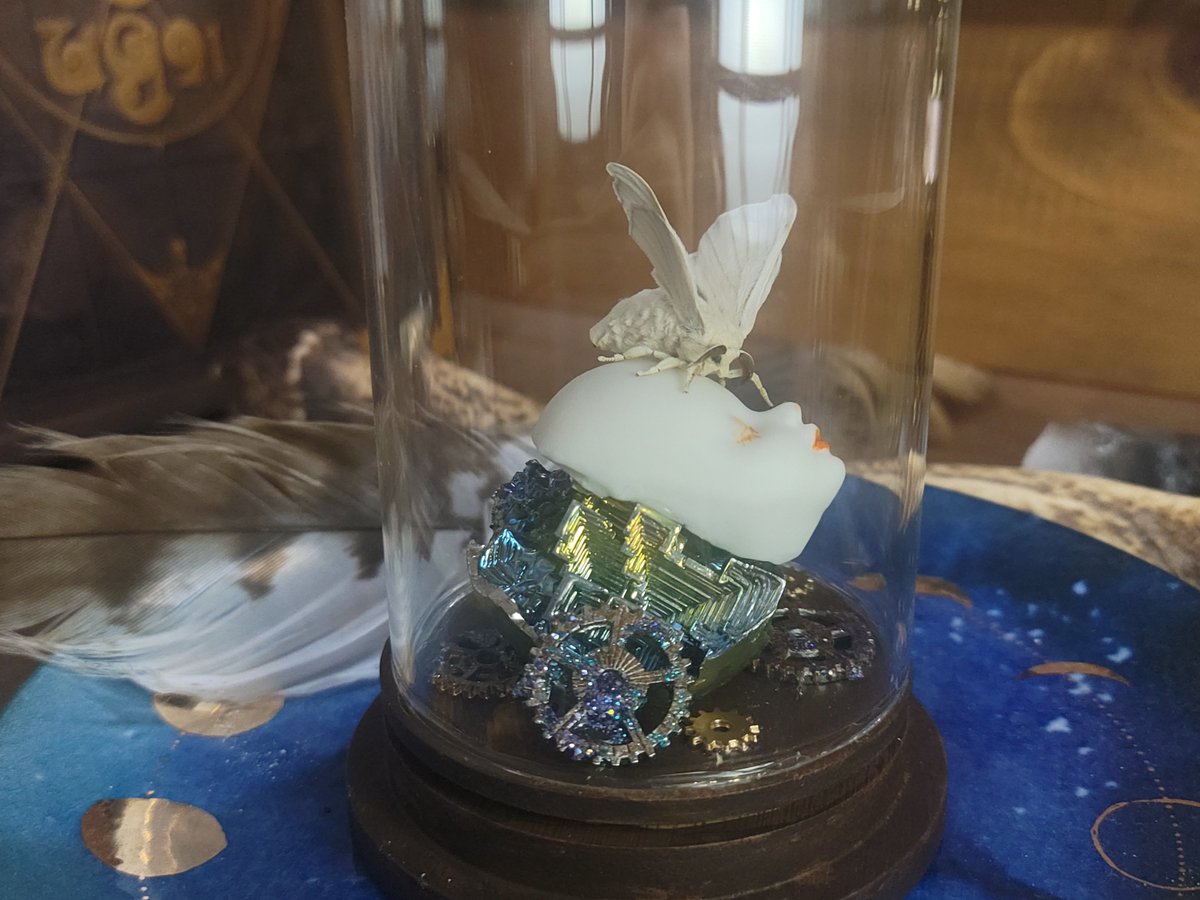 cocoon_bottling's tweet photo. 白鳩舎さん( @sirokyusya )の磁器作品を使用させていただいたコラボ作品その①
────
機械の身体、電子の頭脳を手に入れながらも、己の力では飛び立つこともままならない儚く弱い魂。これこそが彼女が持ち得る最後の「生命」の証明である。
────

#魔女の隠れ市
 #マジョイチ3 https://t.co/jwZkGIa4zX