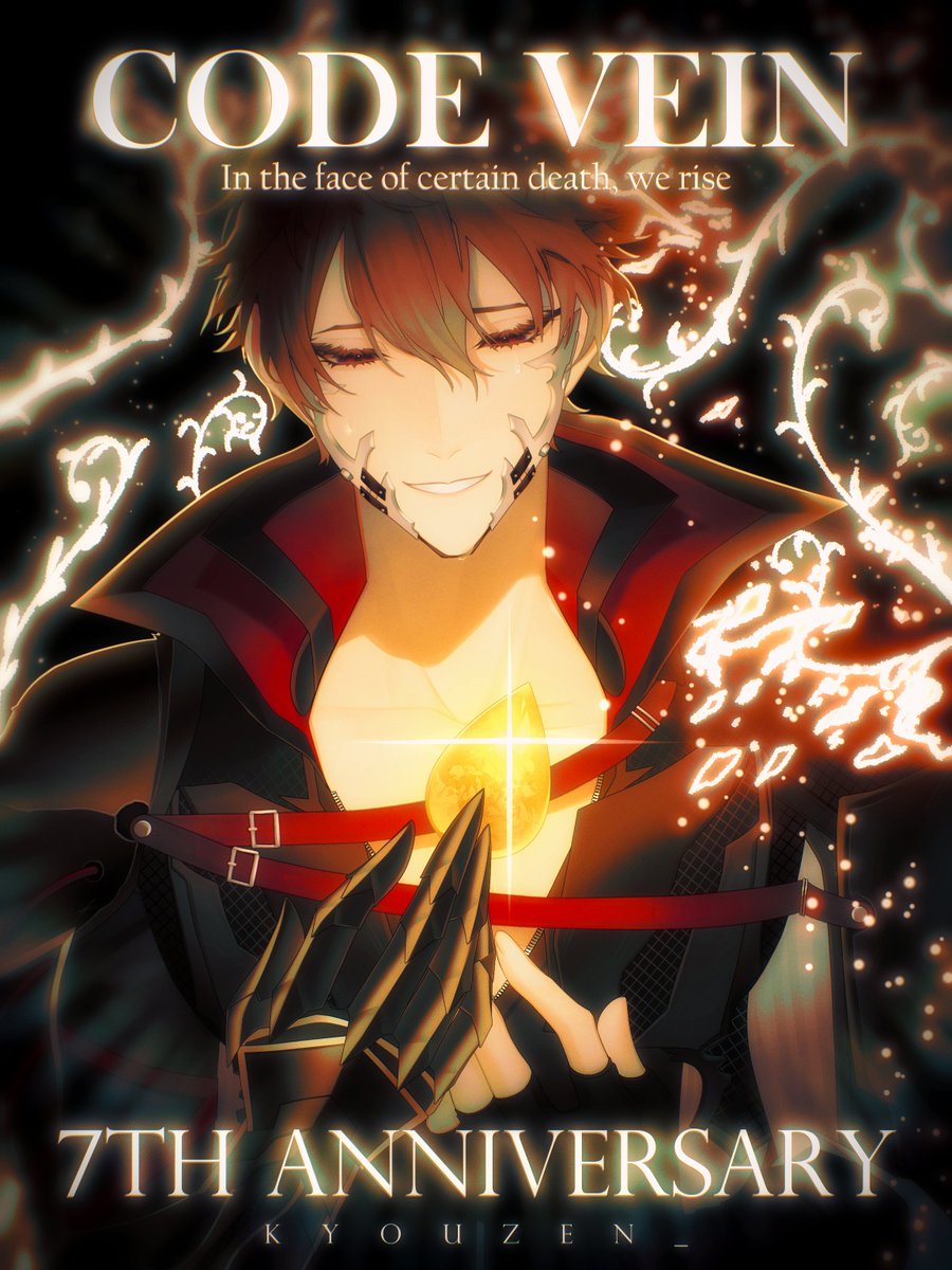 KyouZen_'s tweet photo. Happy 7th Anniversary!!🎉
I'm still hoping and waiting for their journey to continue outside of redmist
#CODEVEIN #コードヴェイン https://t.co/n2yVHYfK2u