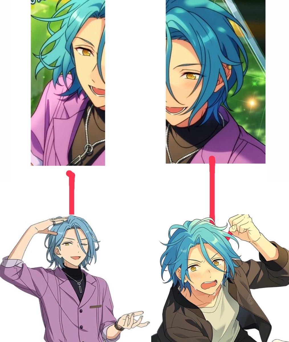 Cola4HiMERU's tweet photo. Left side: oremeru —> right side: kaname https://t.co/X5qADhd0mA