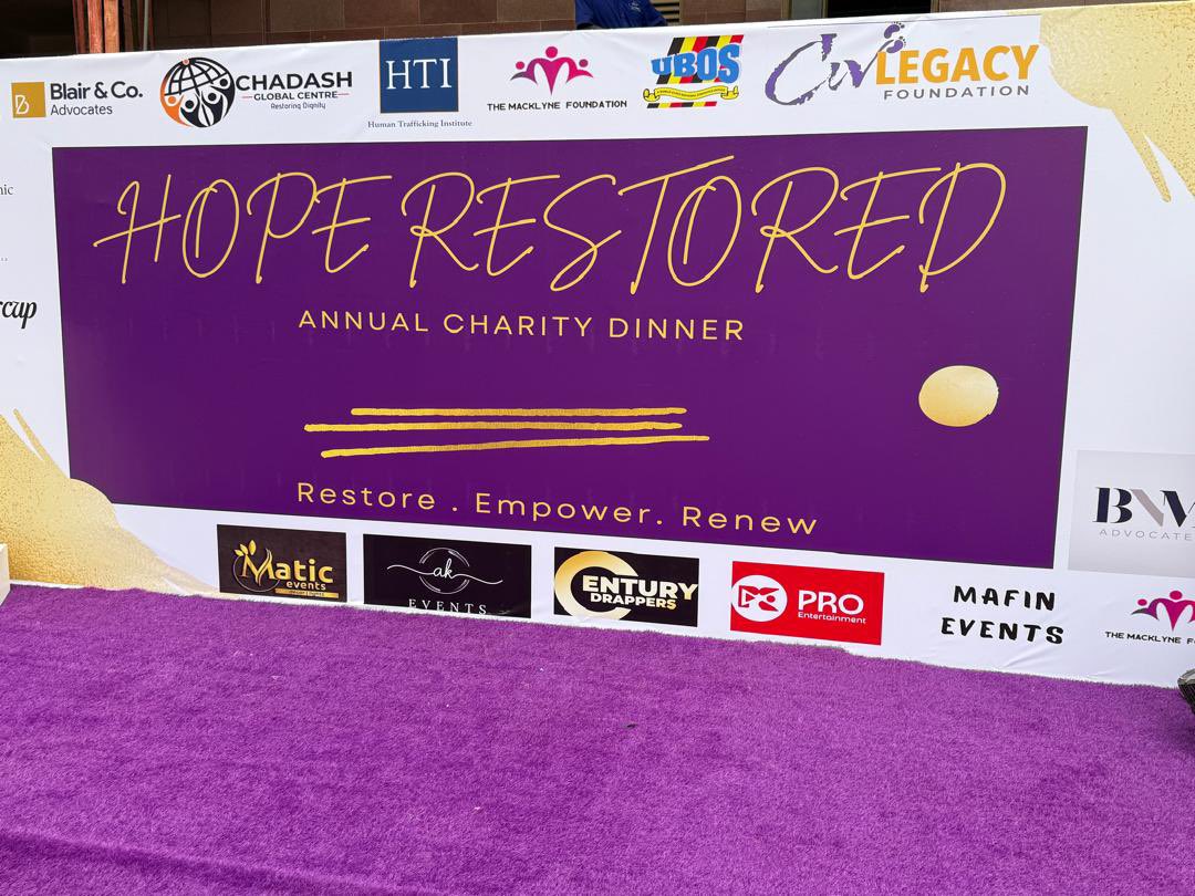 Hashtag_Movers's tweet photo. Happening now at Silver Springs Hotel, Bugolobi. The Hope Restored Annual Charity Gala brings change makers together to support survivors of sexual abuse, restore dignity and help rebuild futures filled with hope.
#HopeRestored #CivLegacyFoundation https://t.co/fQl59mmP9w