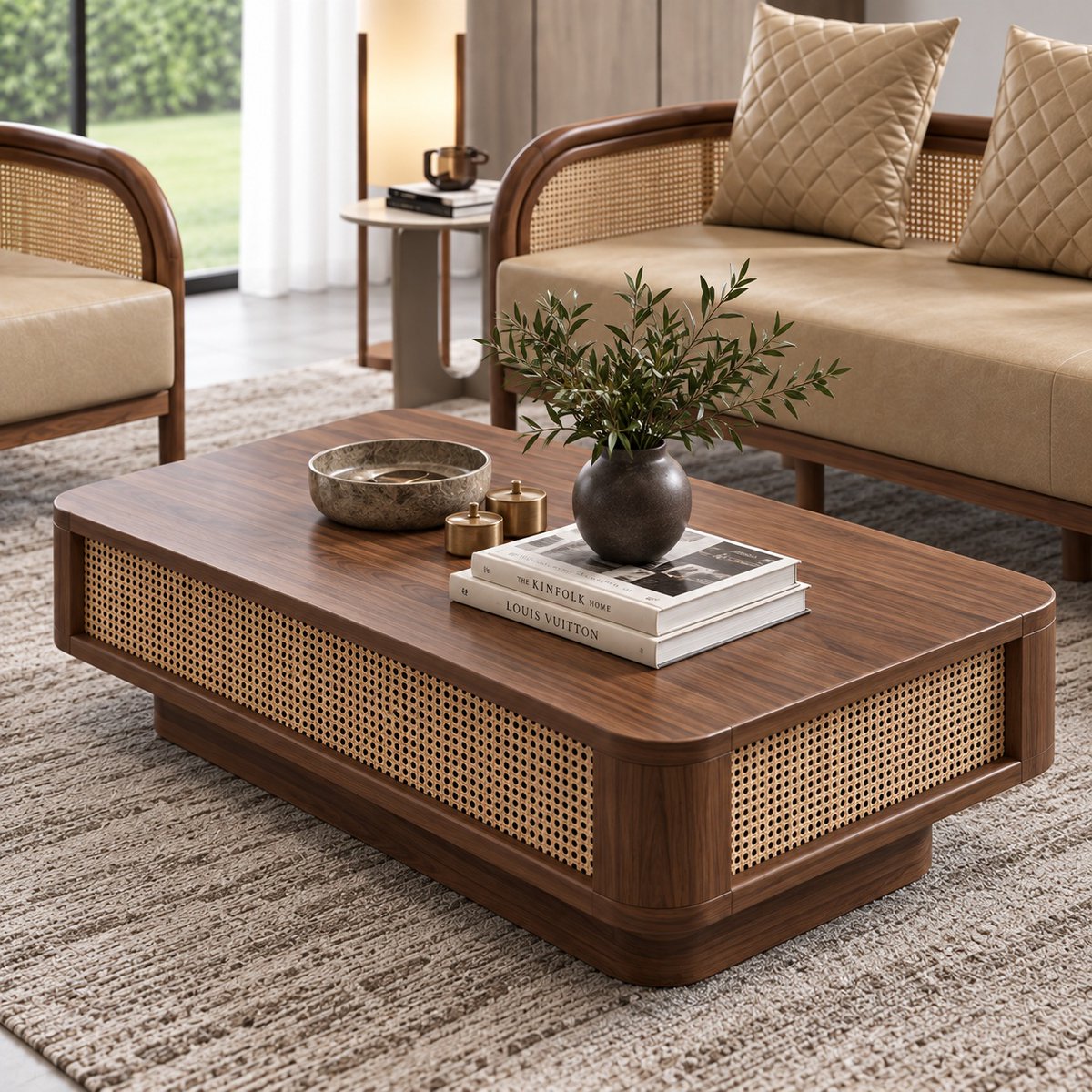 RobbieLakelem's tweet photo. Solid wood frame, handwoven cane panels, and premium comfort come together in this elegant sofa set. A timeless, contemporary addition to any sophisticated living space. Call +91 63998 99030. https://t.co/KG8CQgXjsh