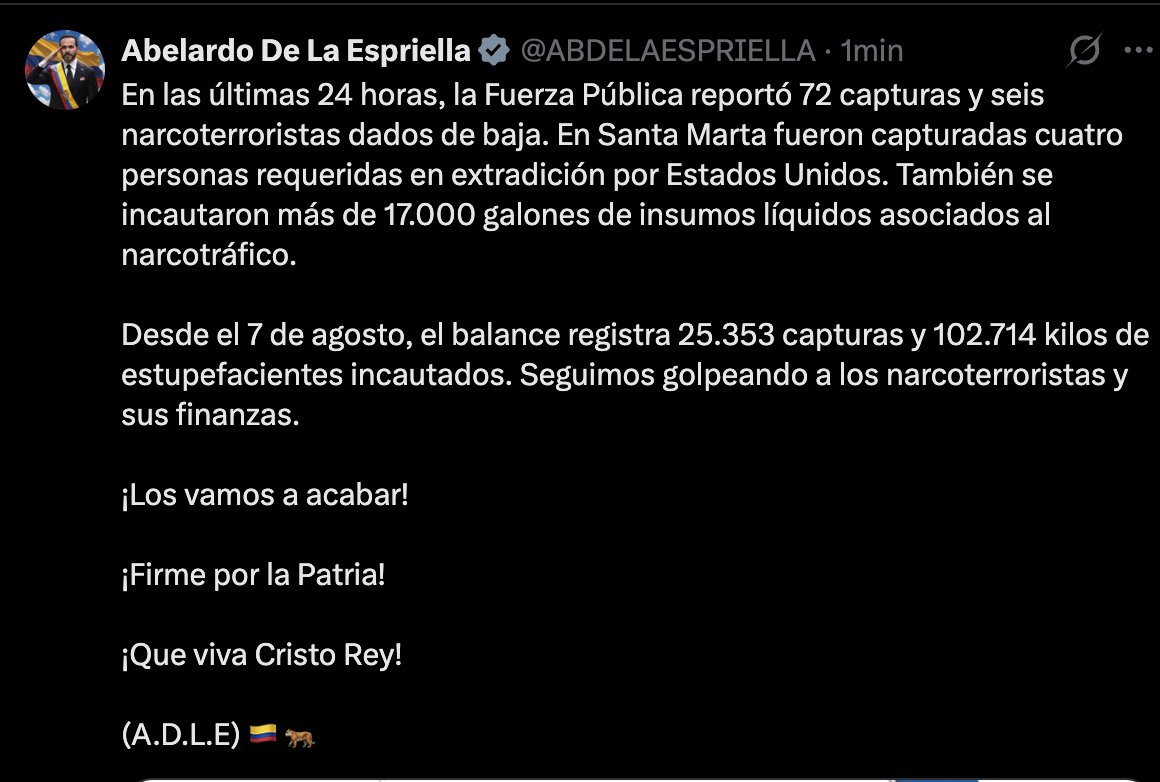 YoAlejoV's tweet photo. No hablés mier... que acaban de matar dos policías en mi pueblo a plena luz del día y acabaron la estación de policía en Aguachica.

Explot�� Colombia con este inservible. https://t.co/zxaERGy0rU