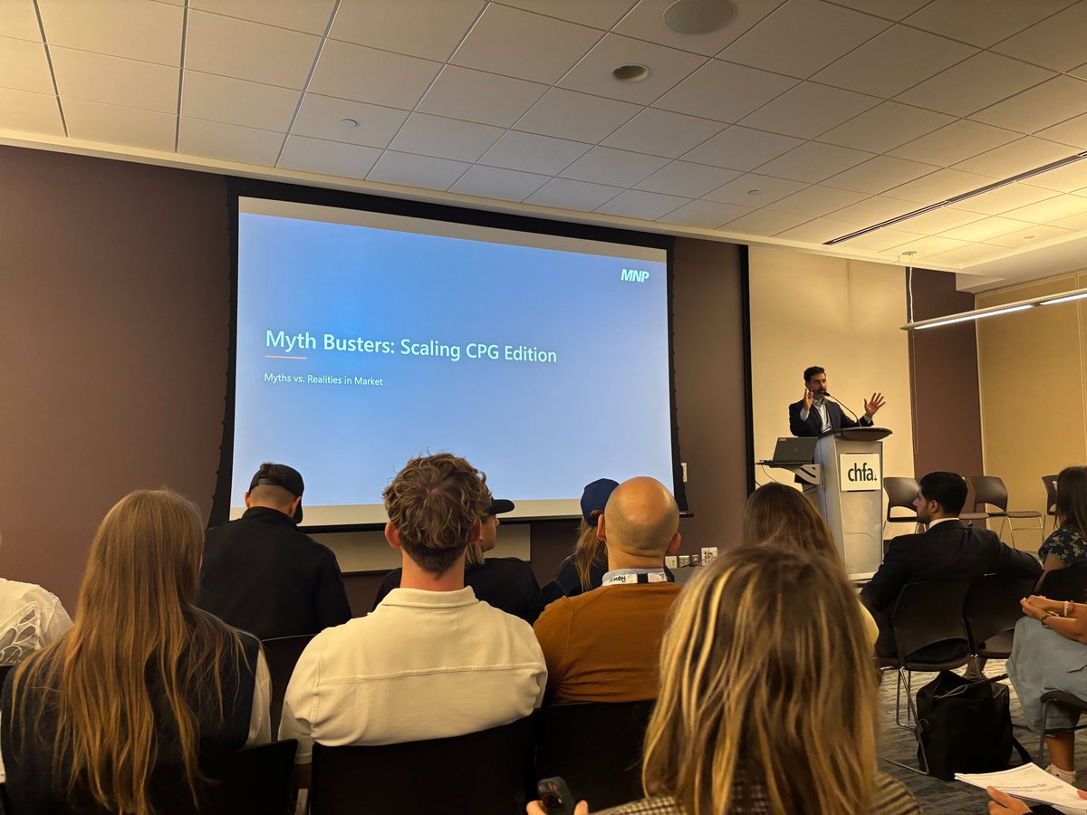 iconthin's tweet photo. Great insights during the Scaling to World Class session on what it really takes to scale a CPG brand, from evolving leadership and systems to building stronger governance. 

Valuable lessons from @MNP_LLP's Patrick Khouzam and @themikefata, founder of @manitobaharvest. https://t.co/kwMCicFvfI