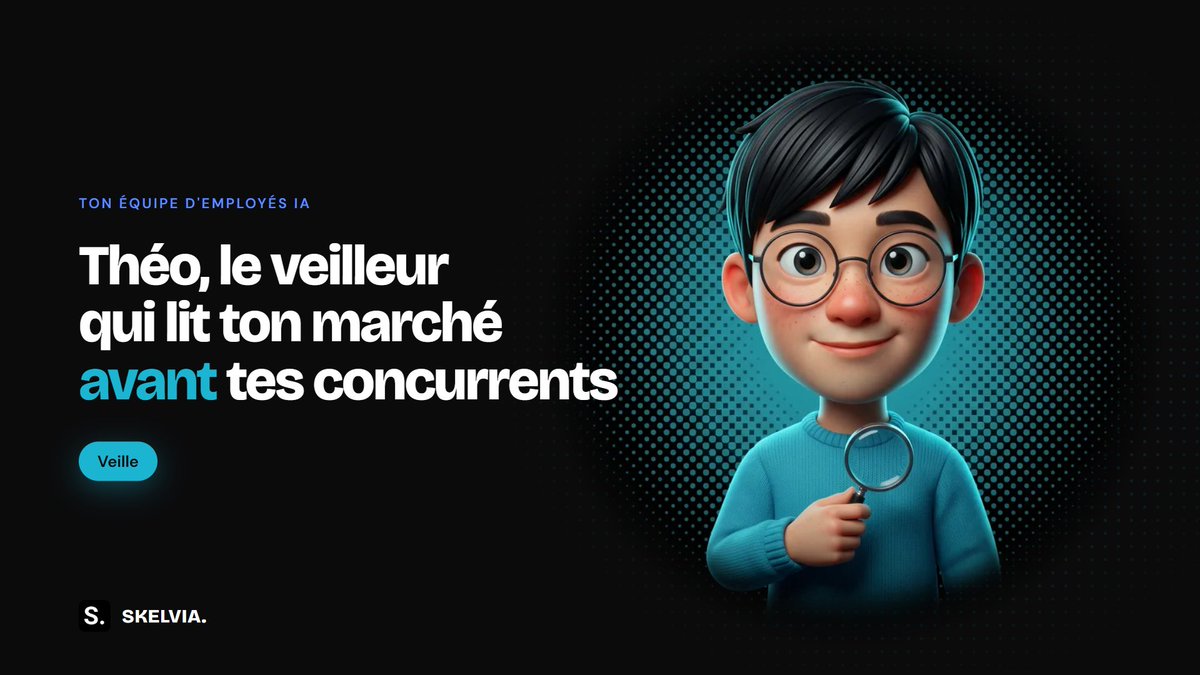 tavetadrien's tweet photo. Théo, le veilleur.
Appels d'offres, permis déposés, programmes neufs : il surveille ton secteur chaque jour.
Il résume ce que publient tes concurrents.
Une note chaque matin dans ta boîte mail, rien à chercher.
Tu sais avant les autres. https://t.co/AsXM9QyifM