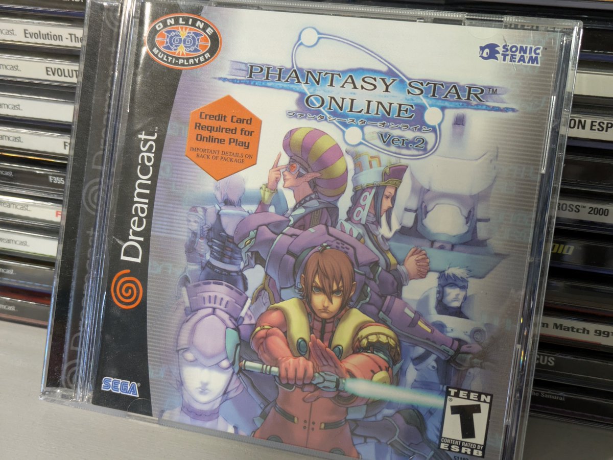 dclivenet's tweet photo. Phantasy Star Online v.2 was released 25 years ago today in North America! Players were treated to a higher level cap, Ultimate difficulty, Challenge &amp; Battle modes, and more! Be sure to have your credit card ready though as the $5 per month Hunter's License was also introduced. https://t.co/JrSDwQkX0D