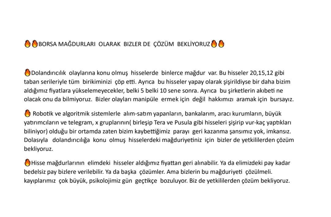 butterflielar's tweet photo. Sayın  Cumhurbaşkanım  borsada adı  geçen  şirketlerin  hisselerini almış  bizlerde mağduruz ve çözüm  bekliyoruz. 
@RTErdogan https://t.co/9u6twJrUiC
