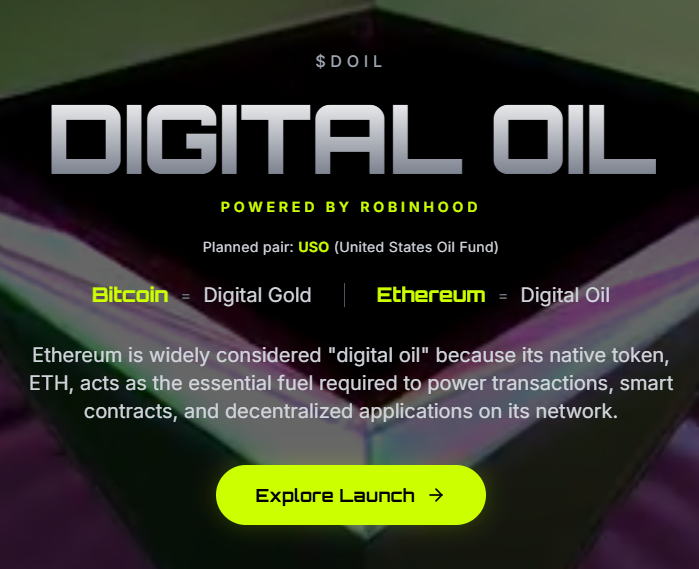 DigitalOil_RH's tweet photo. Digital Oil (powered by Robinhood)

Ethereum is widely considered digital oil due to its native token acting as the essential fuel required to power transactions, smart contracts, and decentralized applications on its network.

0xe8FCE94Fa935d636b01b3935635C067699Bb28bf https://t.co/GZLhPWGYyO