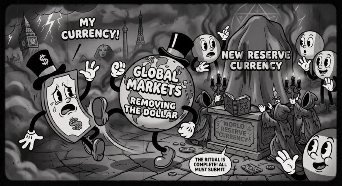 SteveKeenEcon's tweet photo. A strong dollar looks like a crown. But it can become a noose.
America didn’t become powerful because the dollar was the world’s currency. https://t.co/bYa28MGnUY