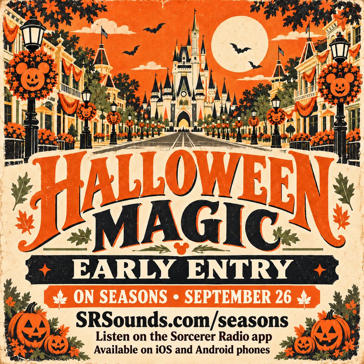 SRsounds's tweet photo. Halloween Magic is arriving early! Get EARLY ENTRY to the spooky sounds of the season starting September 26 on the Seasons channel.
Listen at https://t.co/c2Yr68FGKp or on the Sorcerer Radio app for iOS and Android.
Who’s ready for Halloween?!?! https://t.co/mvV00I411X