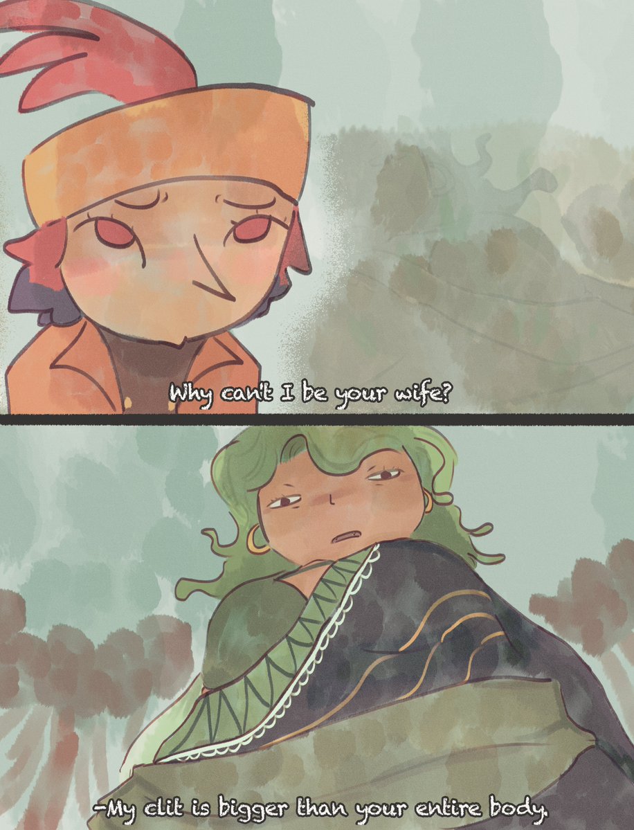luffypregnancy's tweet photo. "More Tontatta OC X Sandersonia please?" -> Isn't Ms Sandersonia so thoughtful 🧡💚

 https://t.co/an2HxSza82 https://t.co/MaTOmtm4K0