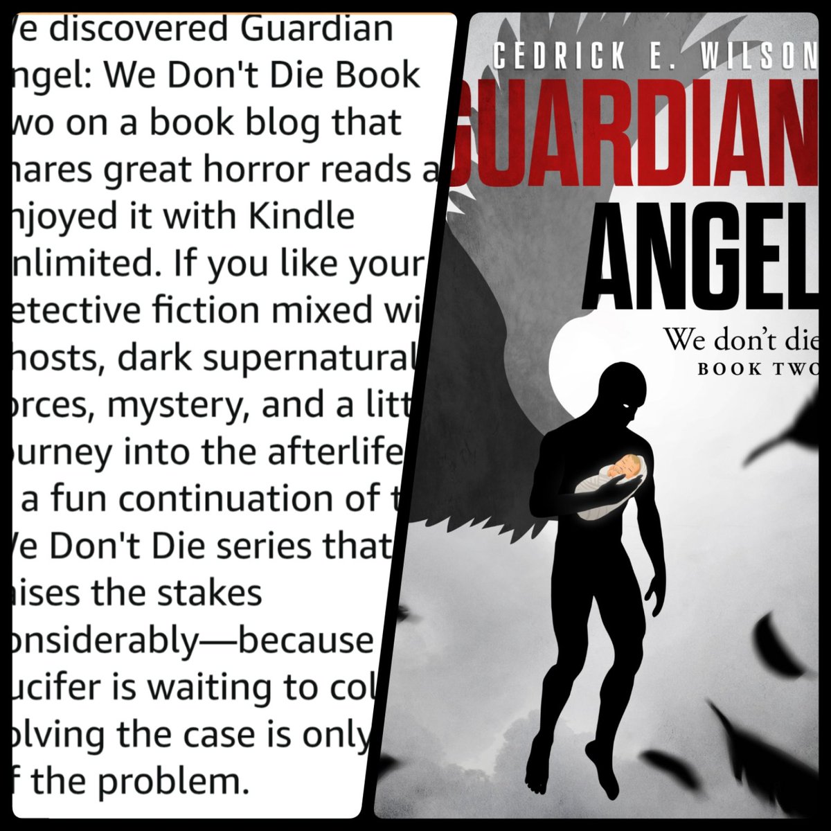 WordsOfCedrick's tweet photo. @Gabino_Iglesias Everyone needs a Guardian Angel. https://t.co/o0vRCcDlK3 https://t.co/9cwq3OQk0t