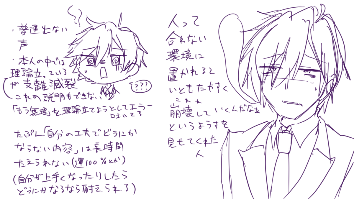 haramochi401's tweet photo. 今日の動画（https://t.co/nmMVTGiRgK）の感想らくがき
※全て個人の感想とイメージです https://t.co/zJaPam4Yai