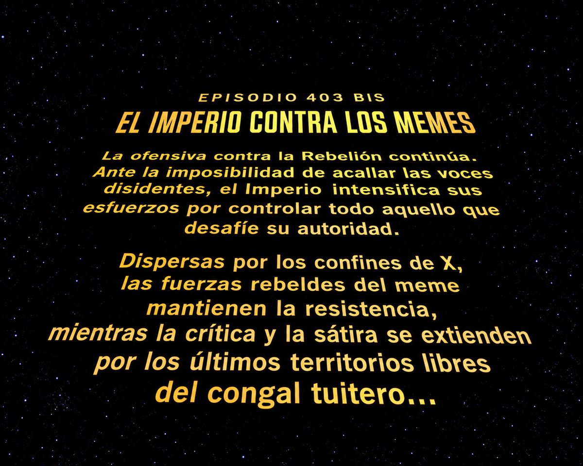 AlexBaks82's tweet photo. Buenos días, compañeros de la Alianza Rebelde. Hoy también hagamos rabiar a las fuerzas Imperiales.
🎵 Taaaaan, ta-ta-ta-taaan… ta-ta-ta-ta- taaa 🎶 https://t.co/5an7HSfh1x