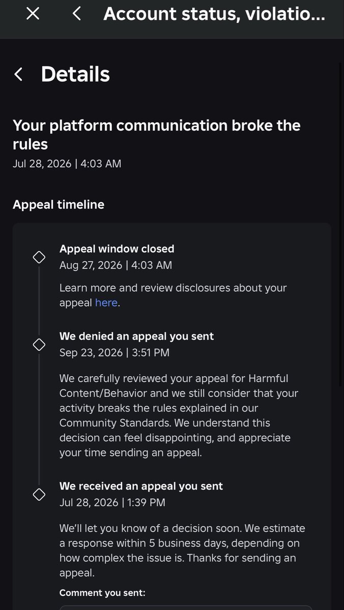 pandasugarbites's tweet photo. @sentrygone They did to me too and they didn’t respond until almost 2 months later.. just for it to get denied https://t.co/eEoe0UdxZv