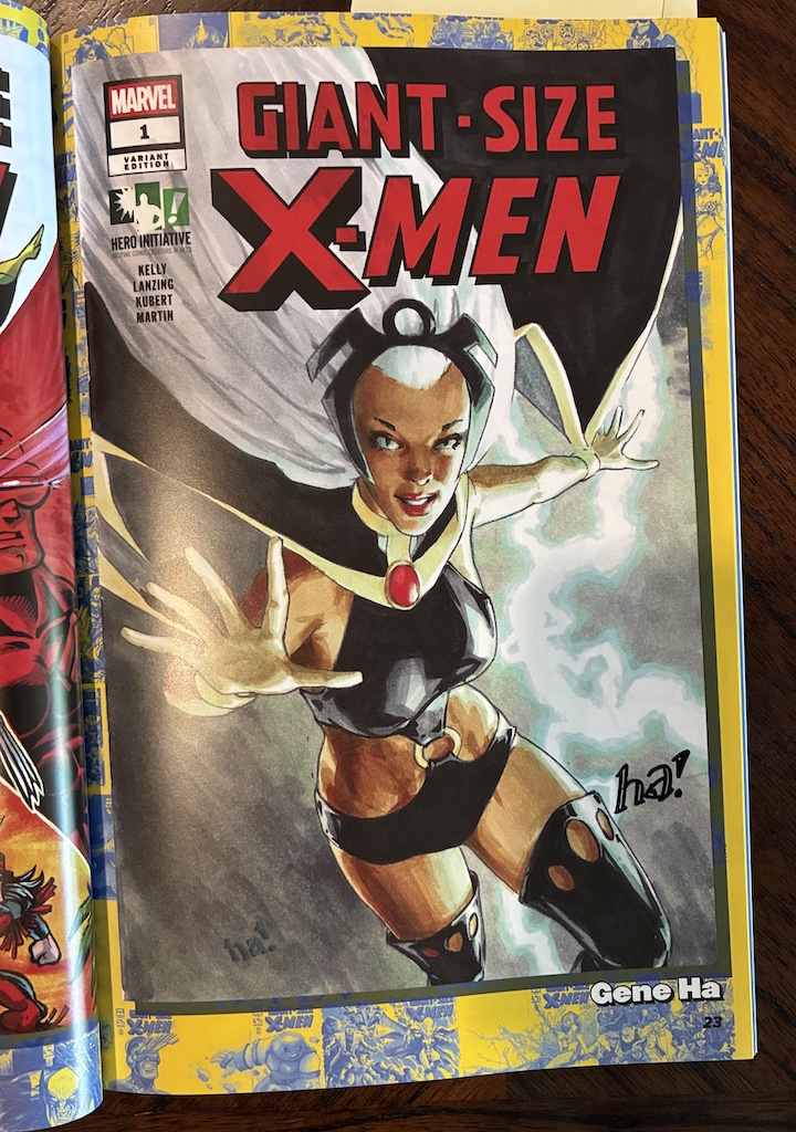 heroinitiative's tweet photo. LIMITED supply!

Hero has Giant-Size X-Men 100 Project softcovers autographed by Gene Ha and Tim Seeley with REMARQUES by artist Jeffrey Brown! Limited quantity, go NOW: https://t.co/ZeasJQG8Vj https://t.co/jV2F5423Yb