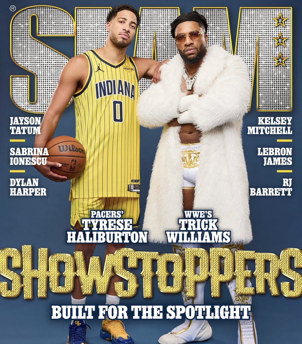 FadeAwayMedia's tweet photo. ❄️ Trick Williams and Tyrese Haliburton on the cover with the latest edition of ‘SLAM’ magazine. https://t.co/XhuJo3W0iF