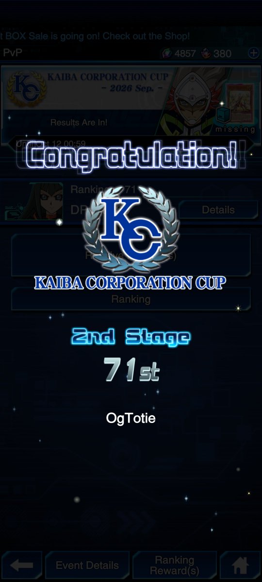 OgTotie's tweet photo. First KC top 100 I'm glad to have done it with my favorite deck, This was a good experience and I'm hoping I can do better next time shout-out to @Yuuichi__k for tips on how I should beat branded and @MoodyB123 for helping me with combos https://t.co/Pyni8xPIjx