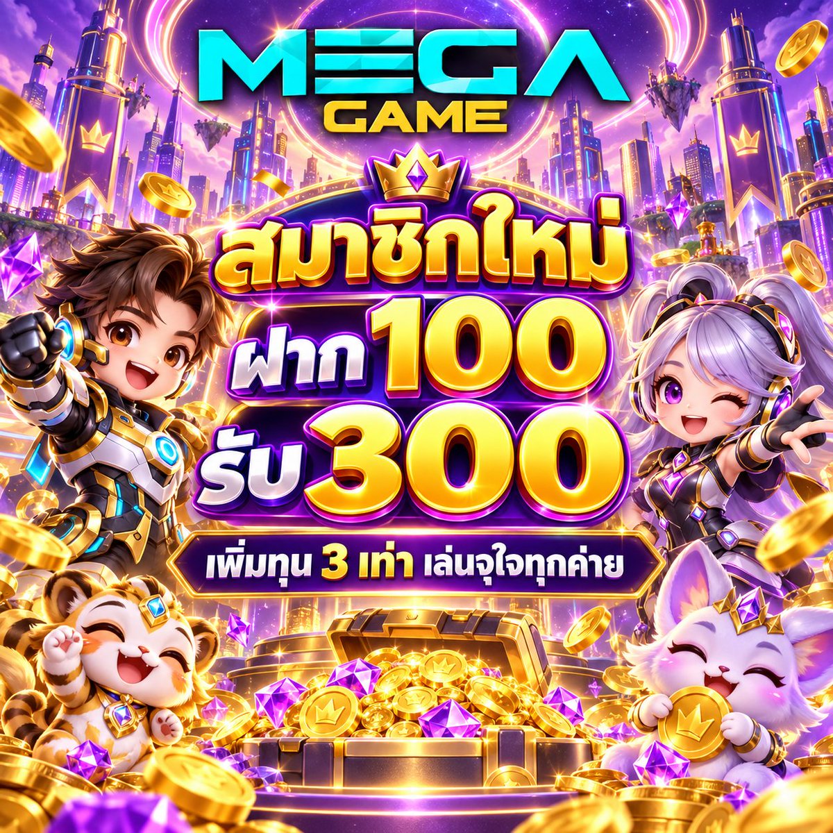 megacc456's tweet photo. 🉐 MEGAGAME  
🏆 สมัครเสร็จ ทักไลน์ แจ้งยูสรับฟรี    
@megacc456

💸สมาชิกใหม่ ฝาก 100 รับ 300🎁 

~ก่อนรับ อย่าลืม   🔻
ติดตาม🔔+ รีทวิต♻️+ หัวใจ❤️‍🔥
คอมเม้น 💬#ช่องนี้แจกจริง 

🌟รับฟรี :https://t.co/Xjynw9ZHM8

#สล็อต #เว็บสล็อต #สล็อตเกมส์ https://t.co/ZcajRYX8Sf
