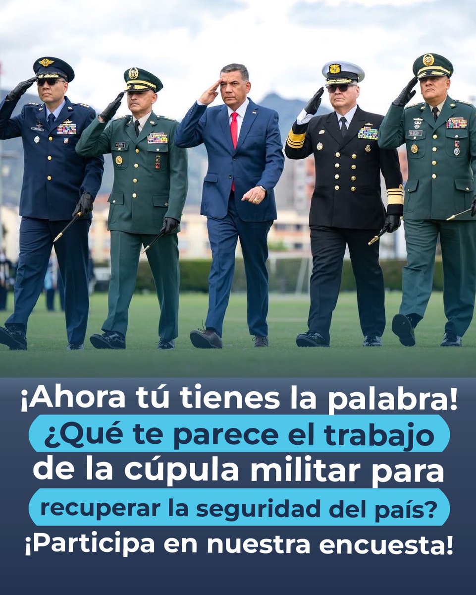 notired360's tweet photo. 🇨🇴 ¿Cómo calificas el trabajo que viene desarrollando la cúpula militar para recuperar la seguridad del país?

🟢 Excelente, una cúpula inmejorable
🟡 Buena, pero puede mejorar
🔴 Mala

¡Tu opinión es lo más importante! Participa y déjanos tu comentario. https://t.co/C7atL1qlwB