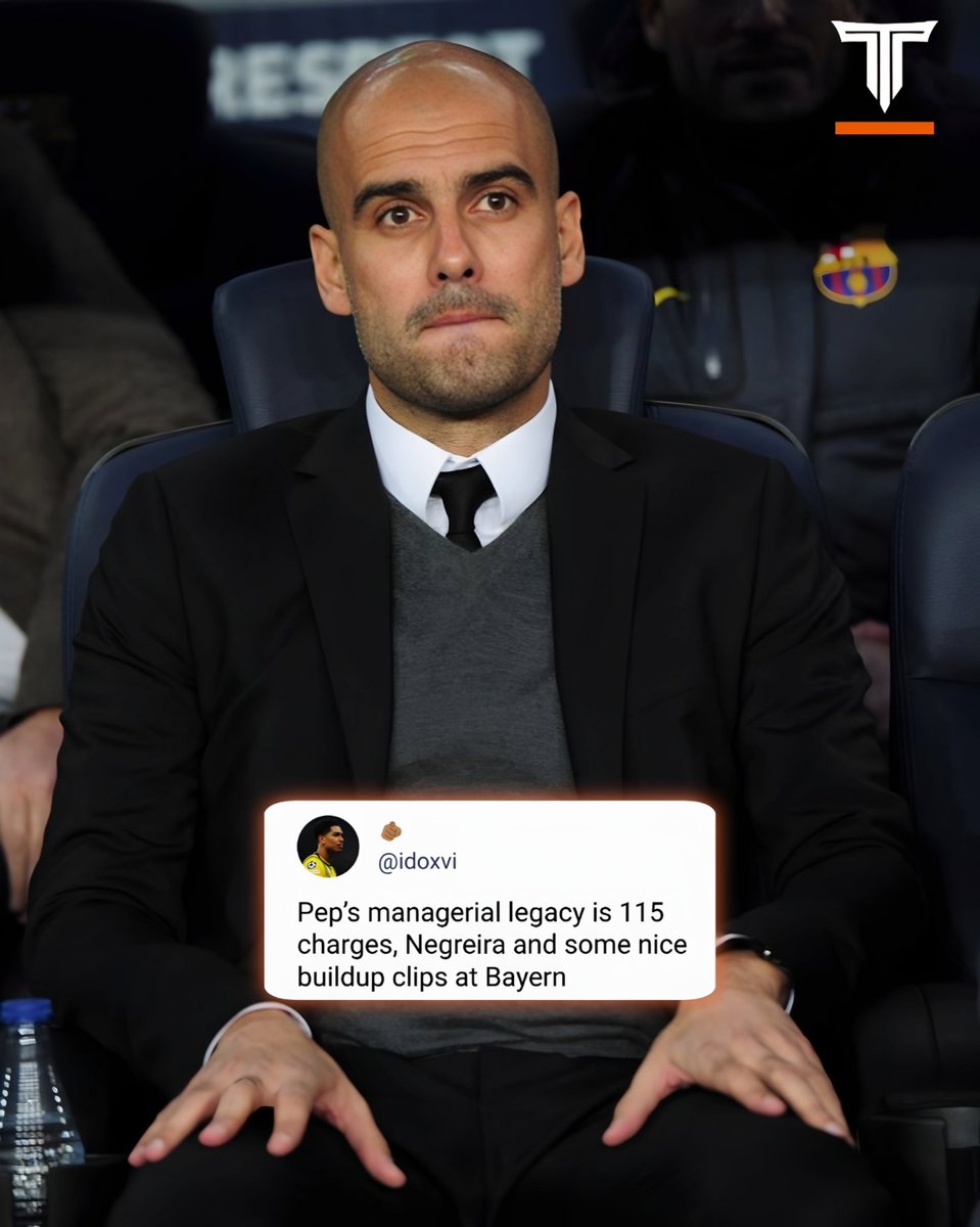 TMfutbal's tweet photo. 🚨 This take is hitting a little too close to reality for Pep Guardiola. 👀 https://t.co/vHwgVWNvhp