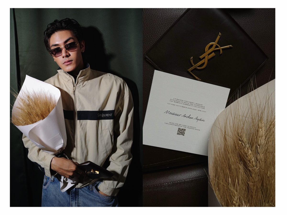JoongOfficialTH's tweet photo. ─◍─ 25.09.2026 IG Update 

📮 Summer 27

🔗 https://t.co/9kWEAdY51T 

📸 ; chen_rcj 

@YSL #YSL #SaintLaurent 
@ChenRcj #จุงอาเชน #JoongArchen https://t.co/FFnrTXAhM8
