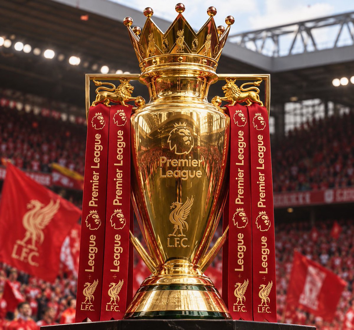 SamueILFC's tweet photo. We would be a Premier League INVINCIBLE winner along with a Champions League if they decide to void City’s results in the 18/19 season.

Wouldn’t mind a gold Premier League along with the Champions League. 👀 https://t.co/aQS34btDk8