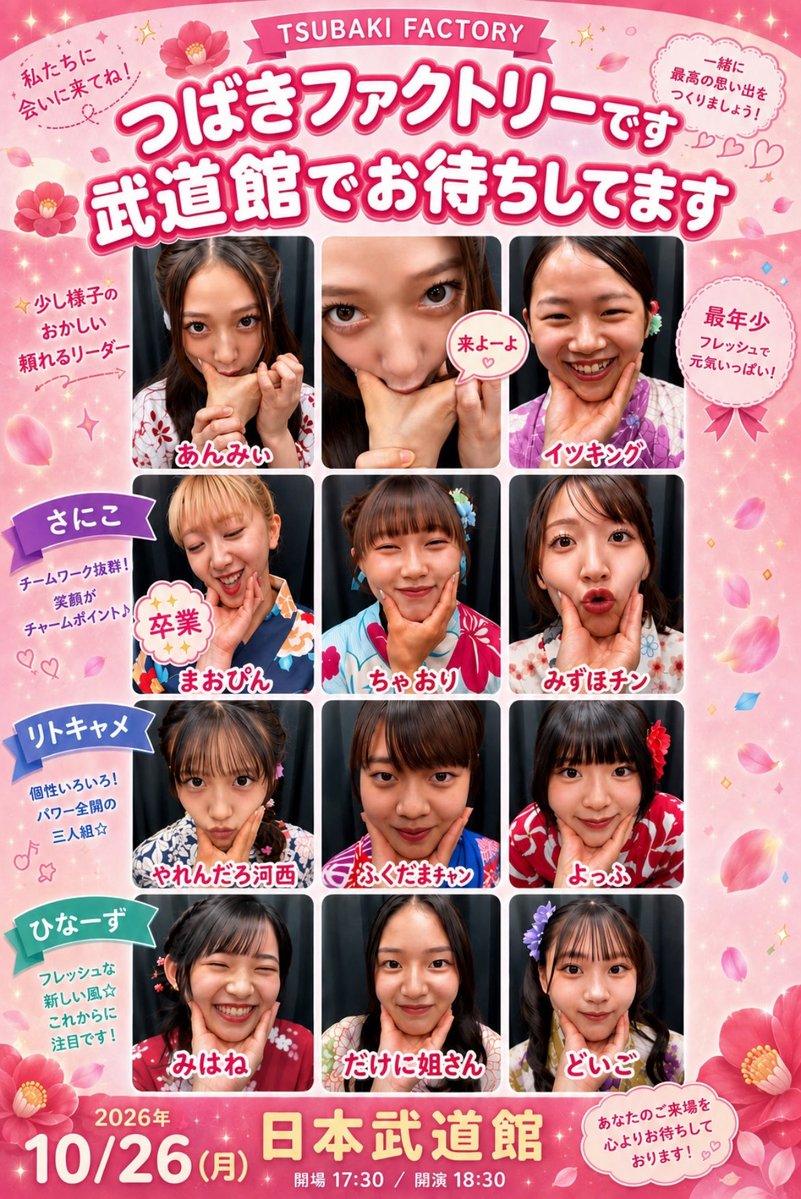 czkarall's tweet photo. #バンドで武道館満開計画
#はなおと  #つばきファクトリー

10/26に日本武道館にて開催される
つばきファクトリー CONCERT 
Bloomy Groovy Story 秋山眞緒 Final
「花音 -はなおと-」 

SNS先行受付中！バンドのつばきファクトリーめちゃかっこいいよ！
申込期限は9/27の23時59分まで！ https://t.co/3ZQugy2SfG