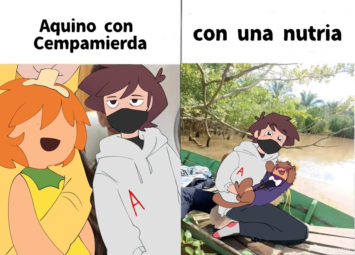 Trixlery's tweet photo. Dedsadato ¿o dedsacuriosidad? 
En los tres dedsafios en los que estuvo Aquino
Tuvo un un amiguito o compañero que se caracterizaba con ser cercano a Aquino y ser baboso
Hasta la regla se aplicó en mitologías que también es parte del lore https://t.co/WplNSAZp0j