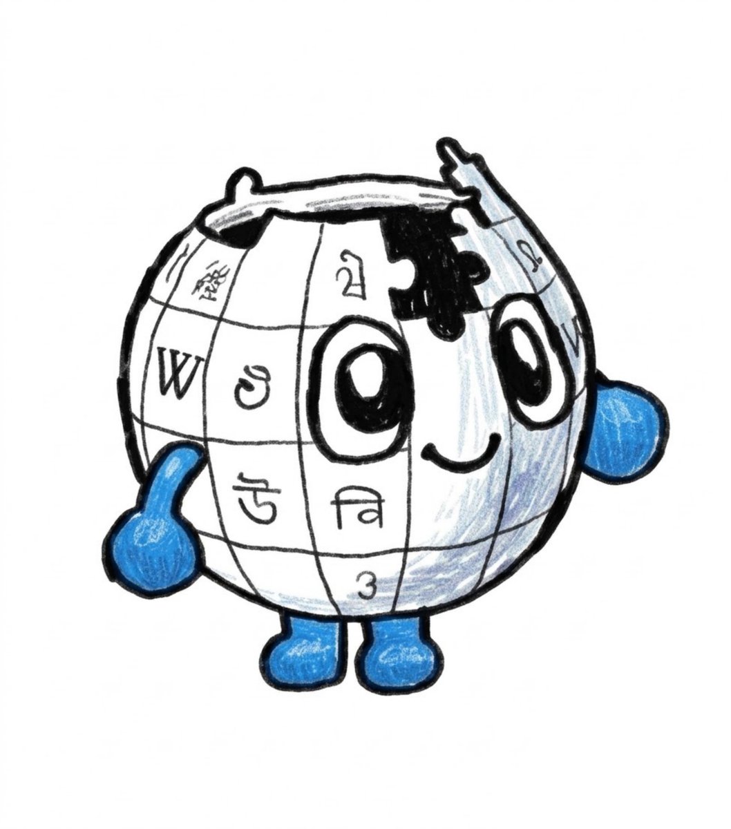CartoonsOTMoon's tweet photo. La nueva mascota de Wikipedia ha sido revelada:

Baby Globe. https://t.co/A8dLl2QK0G