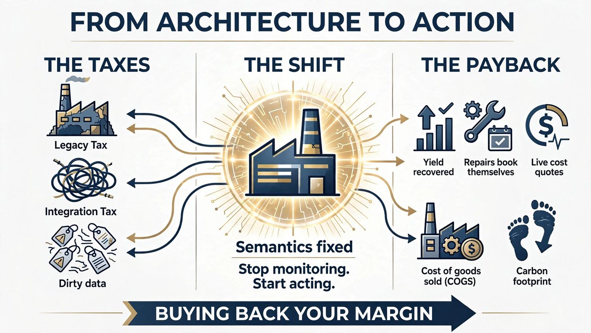 SriSandilya_'s tweet photo. Systems that act instead of just monitor. Two plants making products that have nothing to do with each other had the same yield problem. Closing the gap was worth about $10 million in material savings. https://t.co/emlbjgsJjB