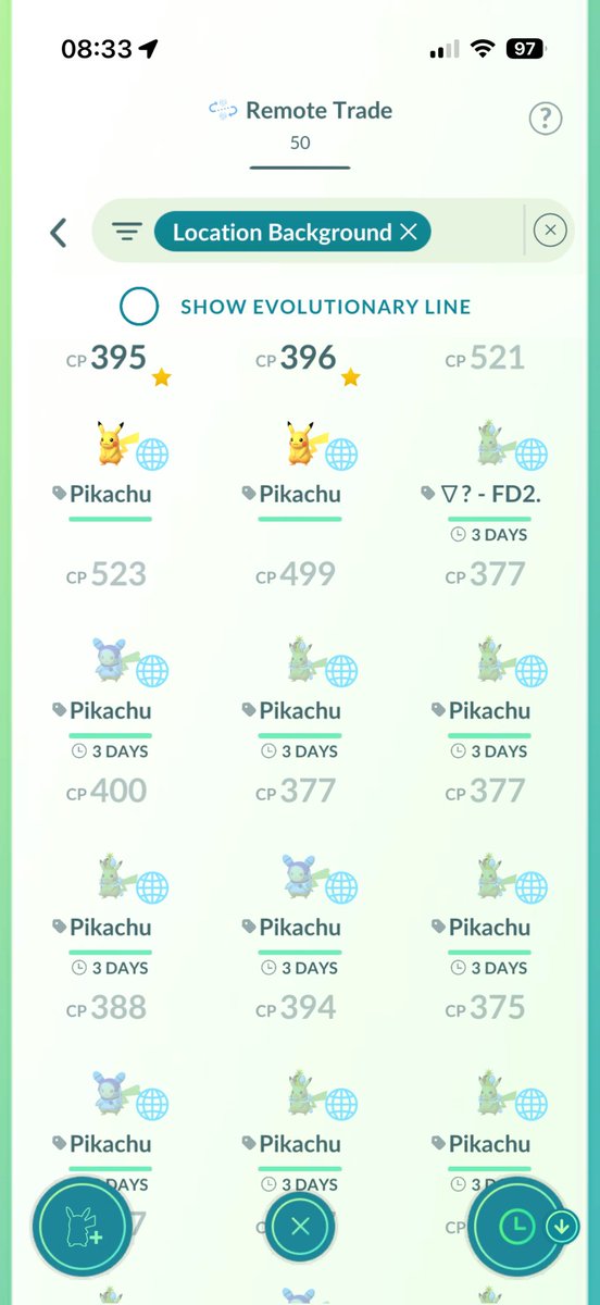 fundiceebtw's tweet photo. Looking for Pokémon go friends, what I have for remote trade is shown below
#pokemongo https://t.co/i6R3mC0WME