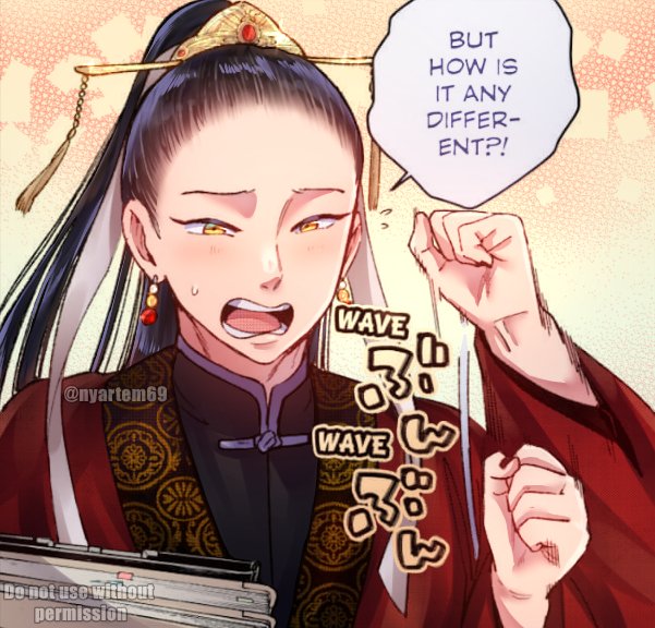 nyartem69's tweet photo. [PAINTED PANEL] 🟥🐉🗂

I hate the fact that Shen Hong is so pretty and I couldn't resist to paint him 😩✨ https://t.co/HmexQj39eP