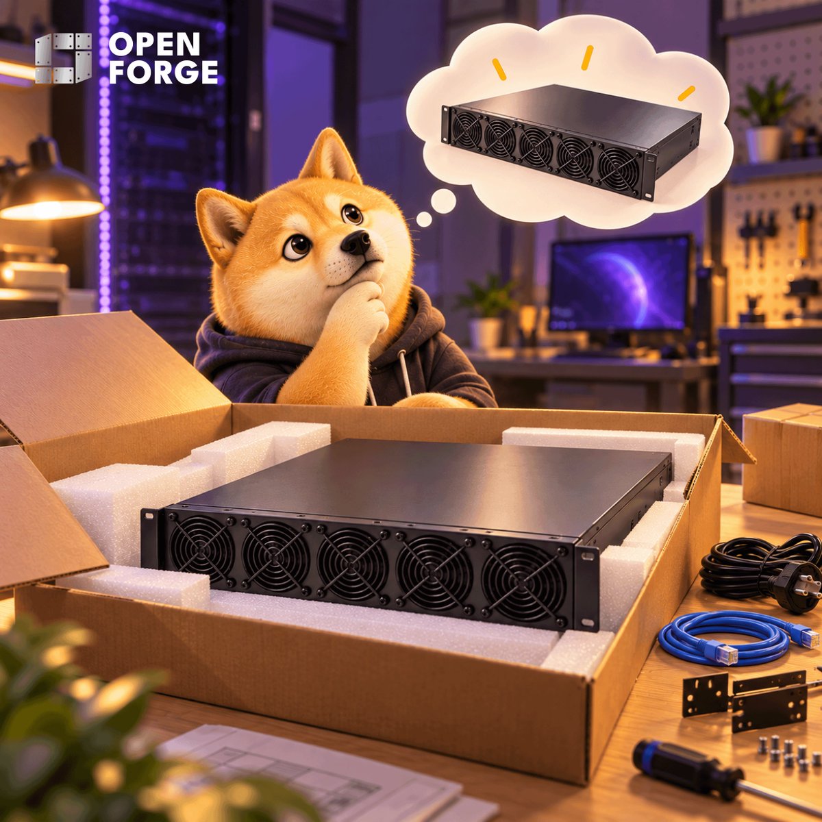 open_forge's tweet photo. 1/ You just received your DogeServer. Now what?

Here’s everything you need to get up and running.

Follow these 6 steps. 🧵👇

Full Guide: https://t.co/PsbJb94K11 https://t.co/uW7ODIeBE5