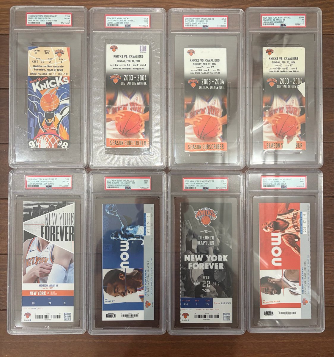 Will__Stern's tweet photo. Current state of my MSG Debut Ticket collection (yes I have three LeBrons): https://t.co/cOLfzCnvh4