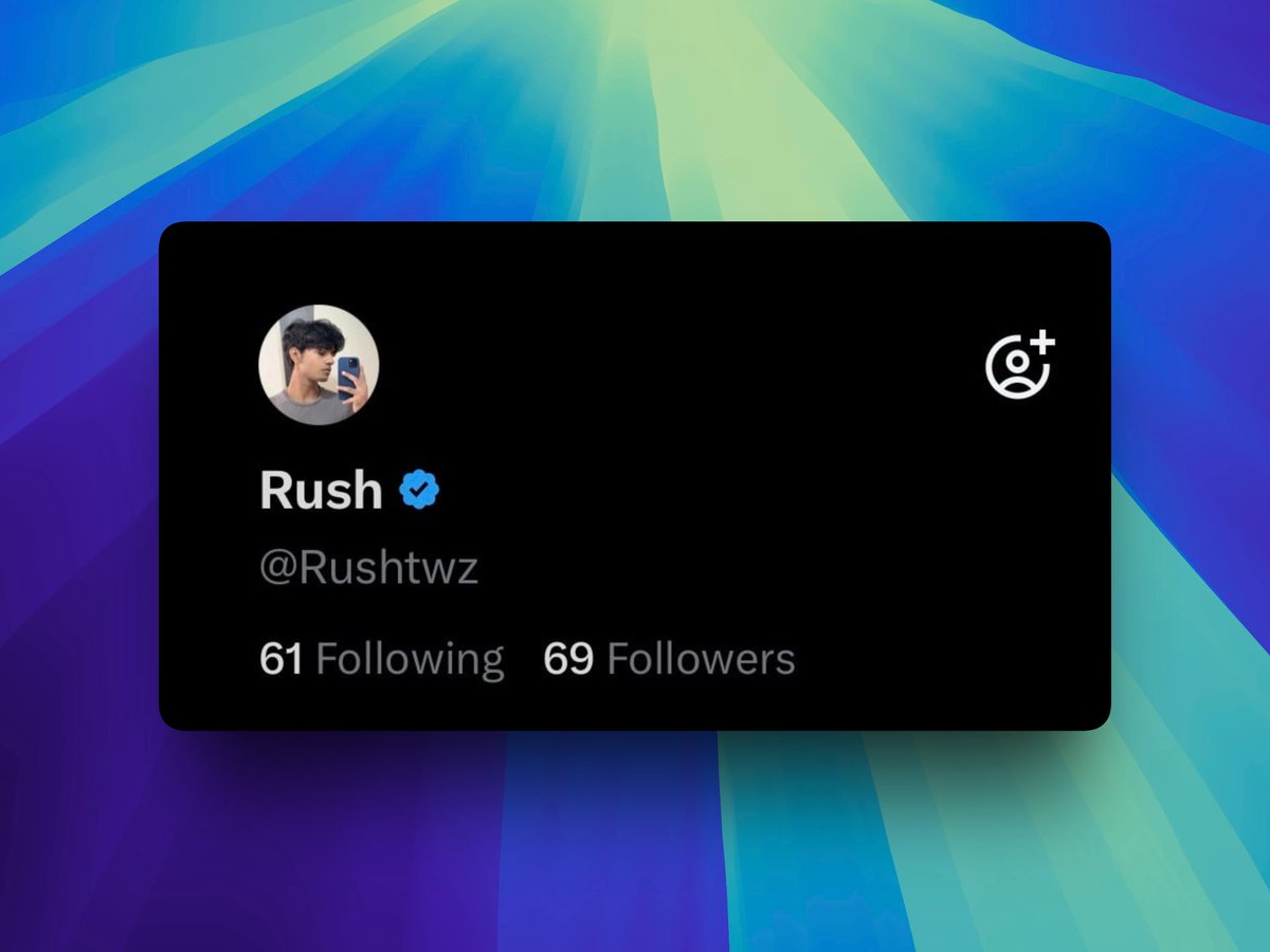 Rushtwz's tweet photo. Day 2 on X Today 
And we already hit the funny number 

I feel really happy to have received so much support from the AI SaaS community 🫶🏻

Thank you so much everyone 😭

i will make dadda @elonmusk proud🥹 https://t.co/Q9pRSNjtDQ